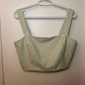 Wilfred gingham crop top